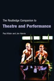 The Routledge companion to theatre and performance