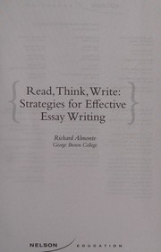 Read, think, write strategies for effective essay writing