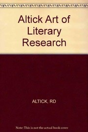 The art of literary research