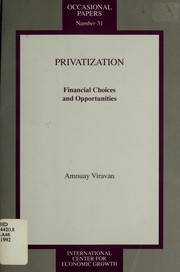 Privatization financial choices and opportunities