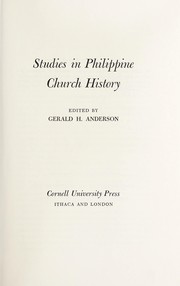 Studies in Philippine church history