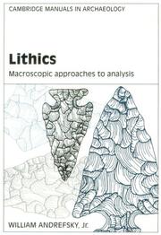 Lithics macroscopic approaches to analysis