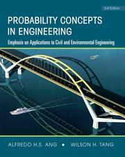 Probability concepts in engineering emphasis on applications in civil & environmental engineering