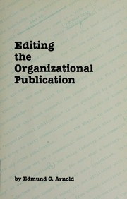 Editing the organizational publication