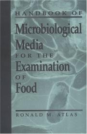 Handbook of microbiological media for the examination of food