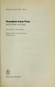 Freedom from fear and other writings