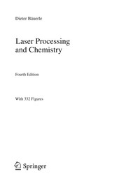 Laser Processing and Chemistry