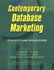 Contemporary database marketing concepts and applications