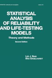 Statistical analysis of reliability and life-testing models theory and methods