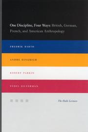One discipline, four ways British, German, French, and American anthropology