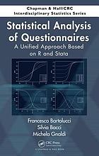 Statistical analysis of questionnaires a unified approach based on R and Stata
