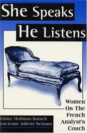 She speaks/he listens women on the French analyst's couch