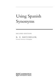 Using Spanish synonyms