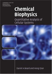 Chemical biophysics quantitative analysis of cellular systems