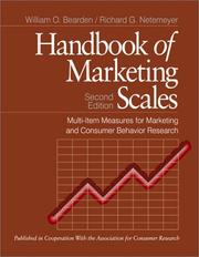 Handbook of marketing scales multi-item measures for marketing and consumer behavior research