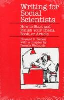 Writing for social scientists how to start and finish your thesis, book, or article