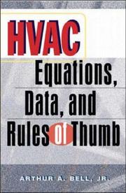 HVAC equations, data, and rules of thumb