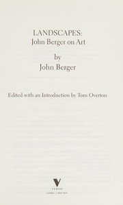 Landscapes John Berger on art