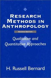 Research methods in anthropology qualitative and quantitative approaches