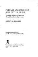 Popular management and pay in China automating nonfinancial motivation through organization improvement