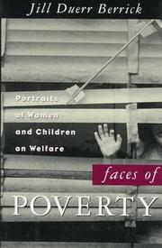 Faces of poverty portraits of women and children on welfare