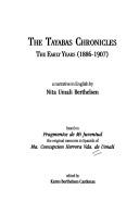 The Tayabas chronicles the early years (1886-1907)