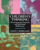 Children's thinking developmental function and individual differences
