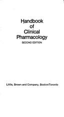 Handbook of clinical pharmacology