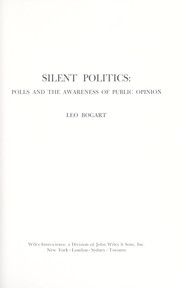 Silent politics polls and the awareness of public opinion