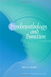 Psychopathology and function