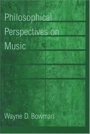 Philosophical perspectives on music