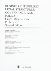 Business enterprises legal structures, governance, and policy : cases, materials, and problems