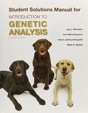 Student solutions manual for introduction to genetic analysis