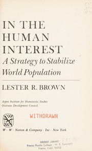 In the human interest a strategy to stabilize world population