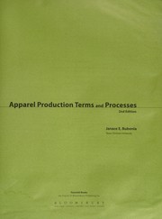 Apparel production terms and processes
