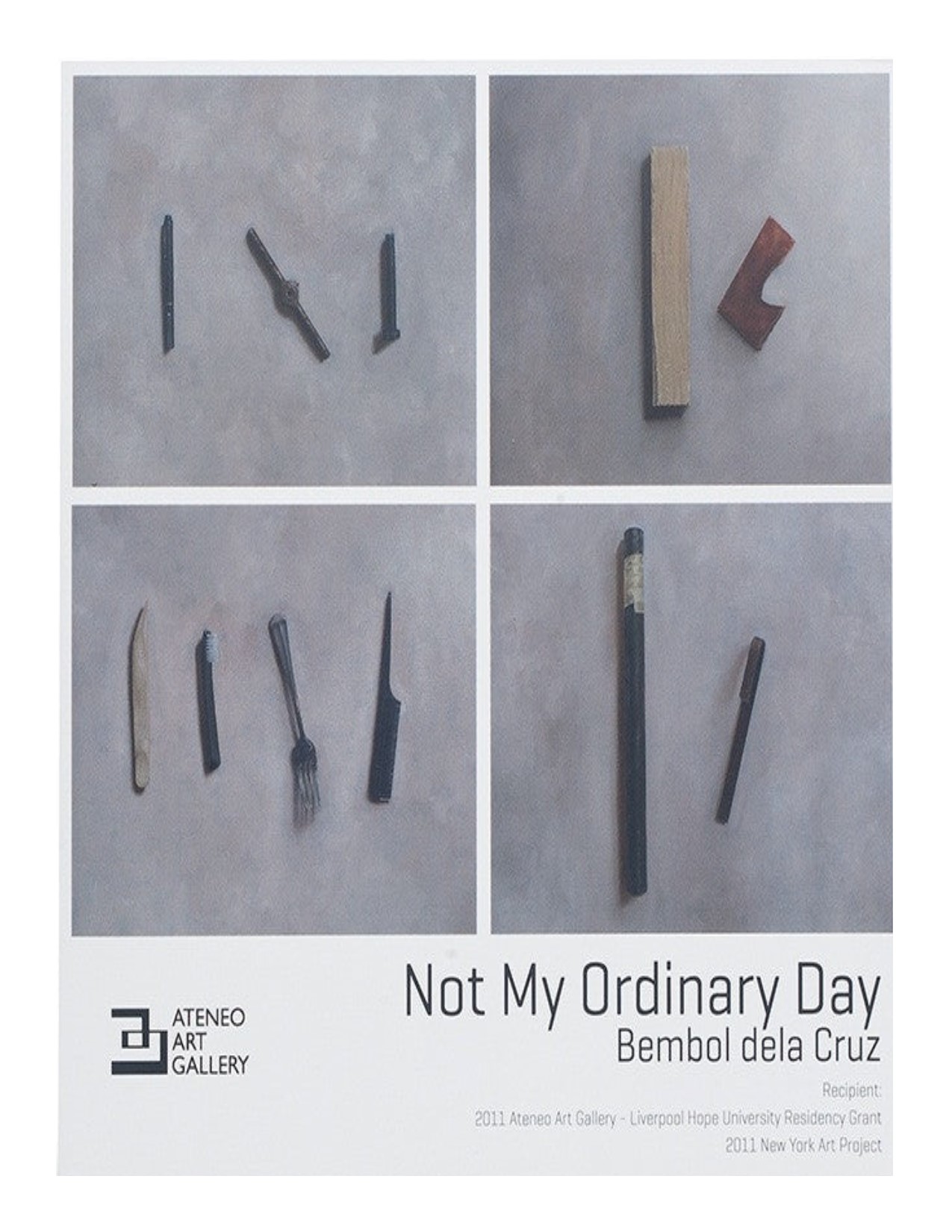 Not my ordinary day Bembol Dela Cruz : recipient : 2011 Ateneo Art Gallery - Liverpool University residency grant.