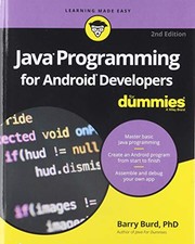Java programming for android developers for dummies