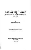 Bantay ng bayan stories from the NAMFREL crusade, 1984-1986