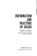 Deformation and fracture of solids