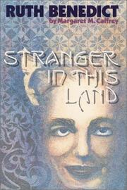 Ruth Benedict stranger in this land