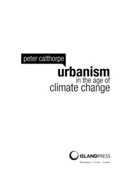 Urbanism in the age of climate change