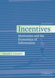 Incentives motivation and the economics of information.