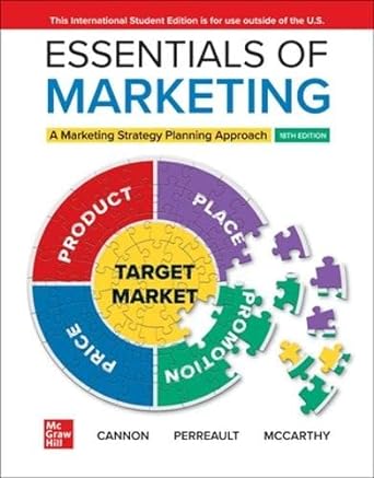 Essentials of marketing a marketing strategy planning approach