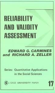 Reliability and validity assessment