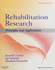 Rehabilitation research principles and applications