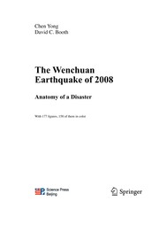 The Wenchuan earthquake of 2008 anatomy of a disaster