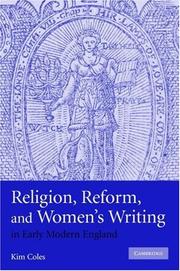 Religion, reform, and women's writing in early modern England