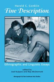 Fine description ethnographic and linguistic essays