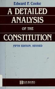 A detailed analysis of the Constitution