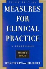 Measures for clinical practice a sourcebook